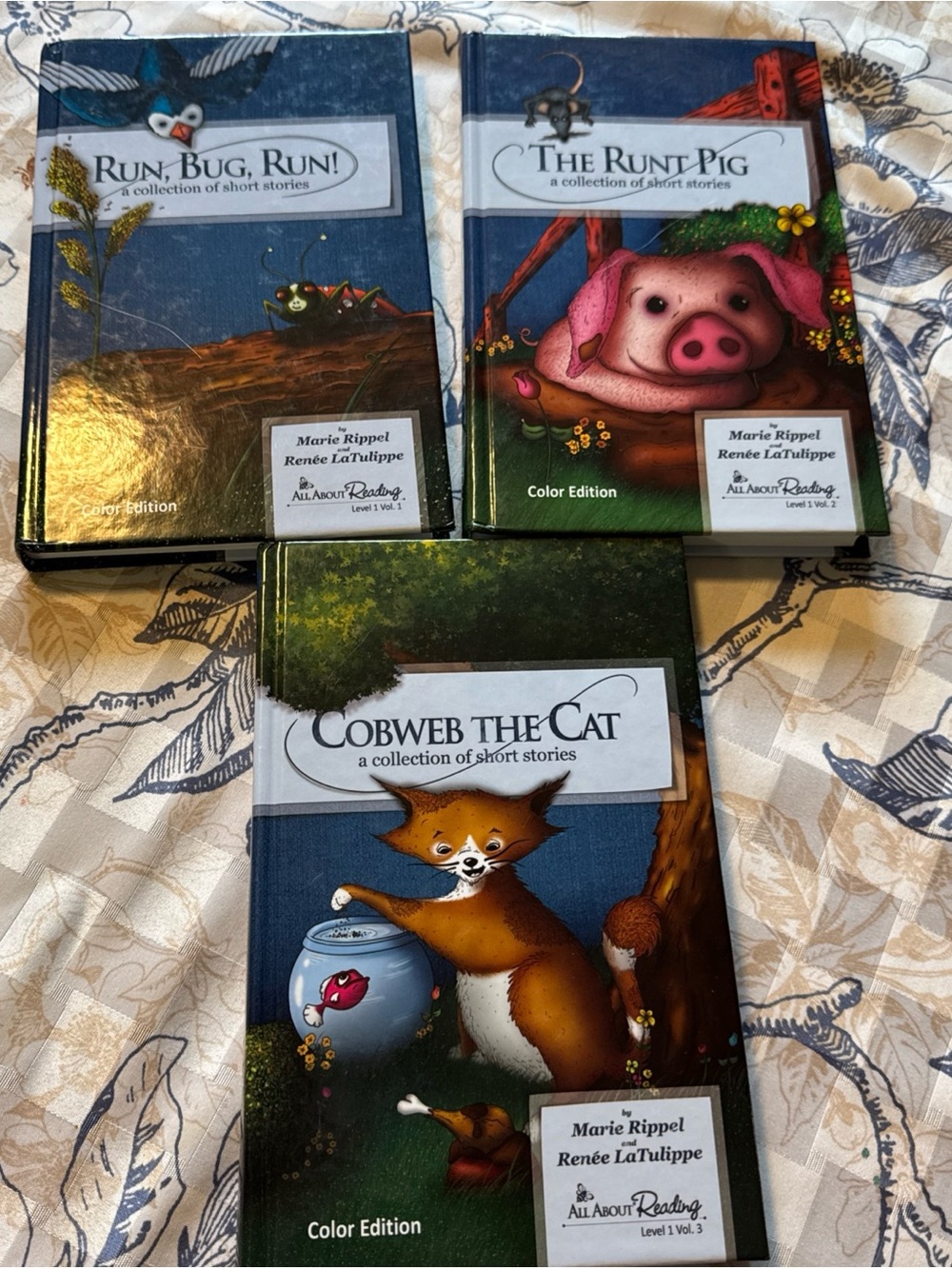 All About Reading Level 1, Vol 1, 2 & 3, Color Edition, Short Story Collections